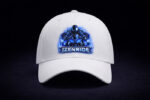 casquette izenride blanche custom bleu
