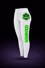 leggin Izenride blanc custom vert