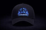 casquette izenride noir custom bleu