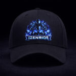 casquette izenride noir custom bleu