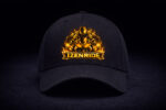 casquette izenride noir custom orange