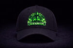 casquette izenride noir custom vert