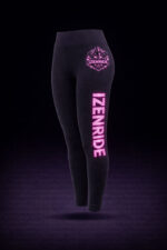 Leggin noir typographie Izenride rose